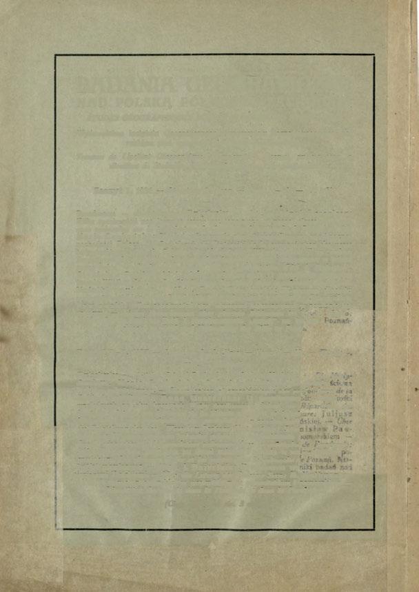BÄDÄNIÄ GEOGRAFICZNE NÄD POLSKĄ PÓŁNOCNO-ZHCHODNIĄ ÉTUDES GÉOGRAPHIQUES SUR LA POLOGNE DU NORD-OUEST Wydawnictwo Instytutu Geograficznego Uniwersytetu Poznańskiego, pod kierunkiem prol.