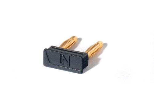 309 Connection plugs 2mm/7,5mm, black, gold plated SO5124-6F 1 Connection plugs 2mm/7.