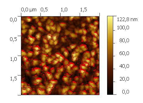 techniką ALD. Obszar skanowania 2 µm 1 µm Rys.