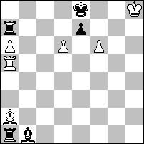 1 wyróżnienie honorowe nr 727 - Richard BECKER (USA)) Precyzyjna i długa, ale dosyć nudna gra zakończona dominacją 1.Wg5! (1.Wdh5? Gf2! 2.Wh2 Ge3 =; 1.Wb5? Gf2! 2.Wh2 Ge3 3.Wh4+ Kf3 =) 1...Wd1 (1.