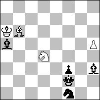 Wc8+ -+.) 8 Kg3 9.W:h3+! K:h3 10.c7! (10.Gf5+? S:f5 11.c7 Wb7 -+.) 10 We8 (10 Wc8 11.Gf5+! S:f5 pat.) 11.c8H+! (11.Gf5+? S:f5 12.c8H We7+! 13.Kg8 Wg7+ 14.Kf8 Sd7+ 15.Ke8 Sd6+ -+.) 11 W:c8 12.Gf5+! S:f5 pat. nr 615 Martin MINSKI (Niemcy)) Krótka elegancka gra zakończona patem.