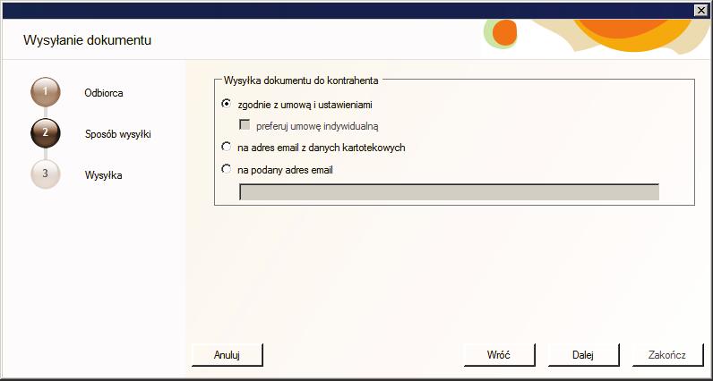 40 Podręcznik użytkownika Symfonia Start e-dokumenty Wysłanie e-faktury do serwisu www.miedzyfirmami.pl W celu wysłania e-faktury do serwisu www.miedzyfirmami.pl należy zaznaczyć e-fakturę na liście dokumentów sprzedaży i wybrać przycisk Wyślij do.