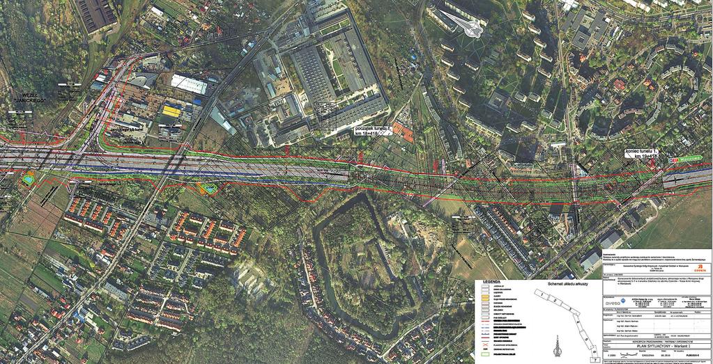 Most będzie się składał z trzech wiaduktów dwóch przeznaczonych pod trzypasowe jezdnie oraz wiaduktu pod trasę tramwajową i ciąg pieszo-rowerowy.