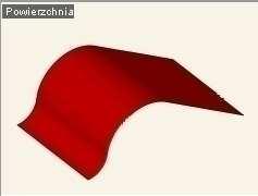 2.5 Powierzchnia Powierzchnie są płaskimi elementami, których kontur ograniczający moŝe być złoŝony z segmentów prostych lub kołowych.