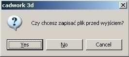 3. Górne menu 3.1 Plik Plik Edycja Ekstra Pomoc Zapisz i wyjdź Zapisz... Zapisz jako... Zapisz plik zip.