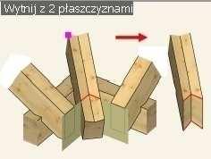 5.11 Wytnij / Scal (c.d.) Wytnij polilinie Tylko na płaszczyźnie 2D: Dowolny kontur definiuje krawędź przekroju.
