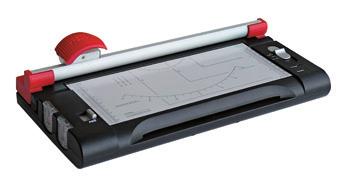 232 mm 199,73 25,67 3 lata Laminator z trymerem L00A --laminacja na gorąco lub na zimno, funkcja reverse --dioda sygnalizująca osiągnięcie temperatury roboczej --grubość folii laminacyjnej: 80-125