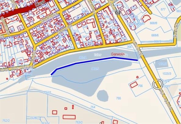 4. Oświetlenie grobli nad rzeką Wilgą długości ok.