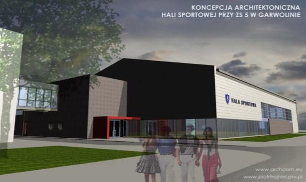 Hala sportowa przy Zespole Szkół Nr 5 w Garwolinie Kontynuowana jest budowa hali sportowej z zapleczem socjalno-sanitarnym przy Zespole Szkół Nr 5 w Garwolinie rozpoczęta w 2016r.