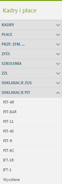 Deklaracje PIT Ze względu na zakres zgromadzonej informacji deklaracje PIT możemy podzielić na deklaracje drukowane: dla firmy, dla pracownika. Deklaracje PIT-4R i PIT-8AR drukowane są dla firmy.