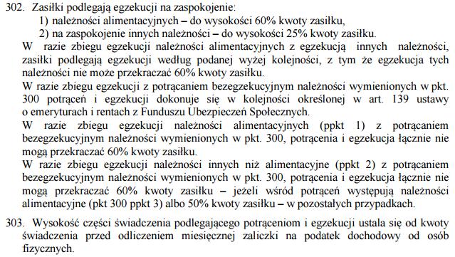 potrącania zaliczek pieniężnych - do wysokości połowy wynagrodzenia. 4.