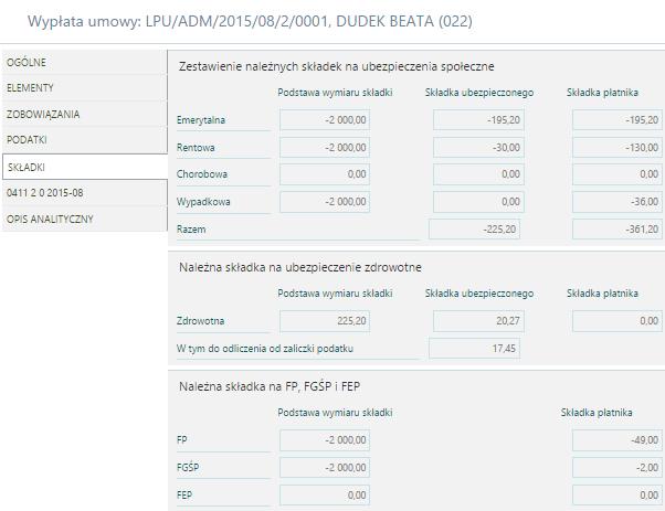 Korekta tytułu ubezpieczenia na wypłacie etatowej Pracownik zatrudniony jest od 2015-01-01 na 1/1 etatu, na czas nieokreślony.