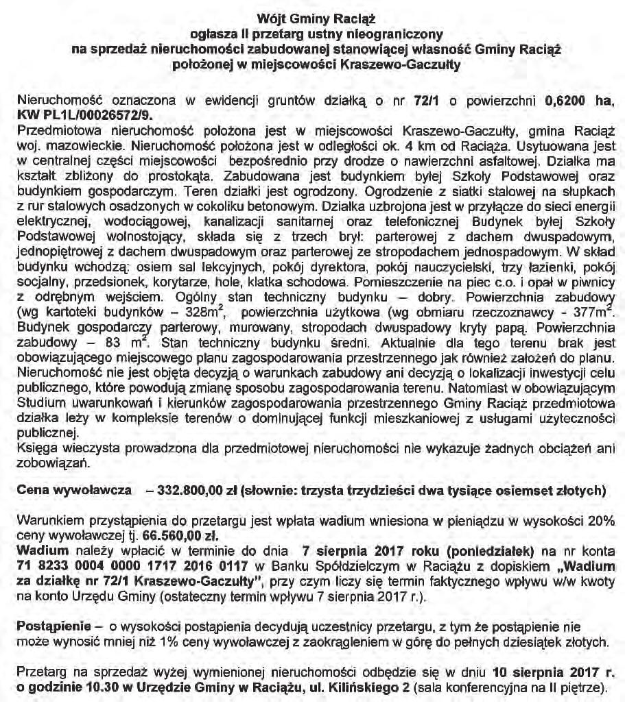 OGŁOSZENIA Głos Raciąża nr 6/2017 11 INFORMACJA O USŁUGACH KOMERCYJNYCH SPZ ZOZ W PŁOŃSKU Dyrekcja Samodzielnego Publicznego Zespołu Zakładów Opieki Zdrowotnej im.