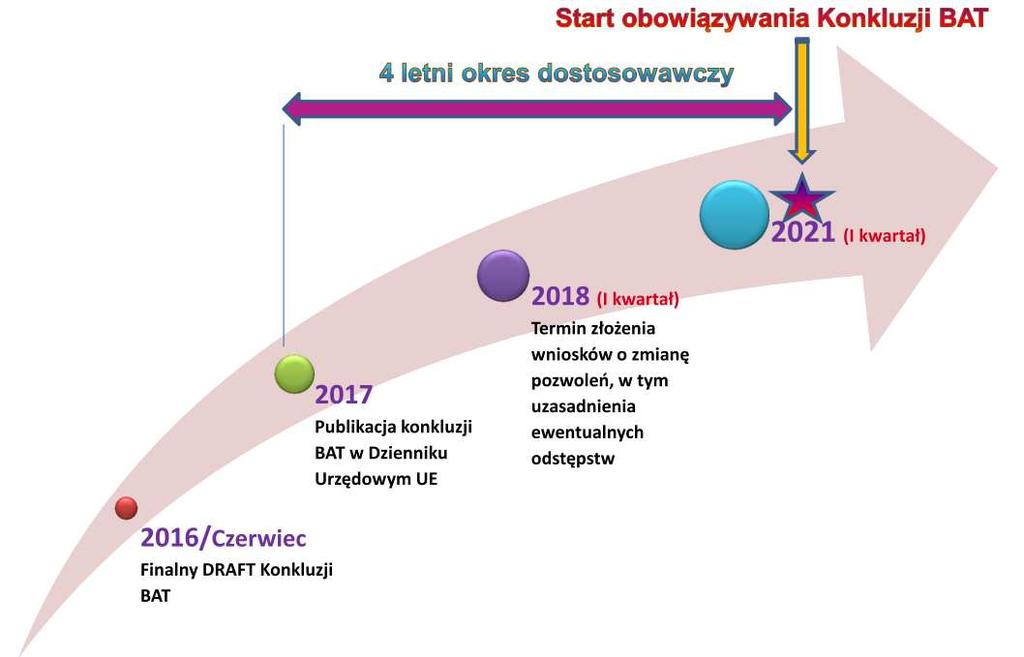 Wstęp Harmonogram wprowadzania konkluzji BAT LP.