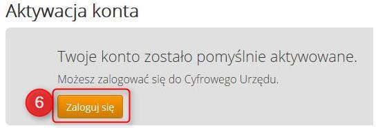 Potwierdzenie danych/konta można wykonać za pomocą profilu zaufanego lub kwalifikowanego podpisu elektronicznego, klikając przycisk