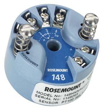 Przetwornik temperatury Rosemount 148 Skrócona