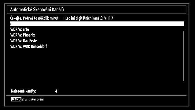 Stisknutím nebo tlačítka označíte zemi, kterou potřebujete nastavit, a poté stiskněte pro zvýraznění Jazyk teletextu.