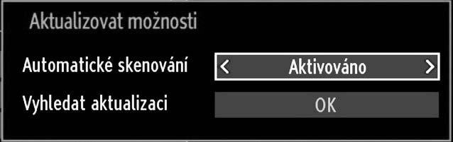 Pokud je tato funkce vypnuta, kódované programy nebudou nalezeny v automatickém ani manuálním hledání.