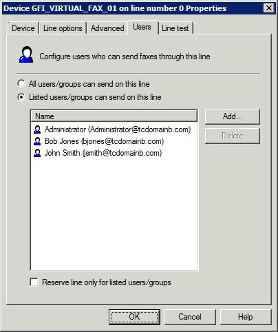 Opcja Backup faxes received on this line Backup faxes sent on this line Backup faxes in the following file format Number of DID digits to capture Generate beep tone before capture Flash after DTMF