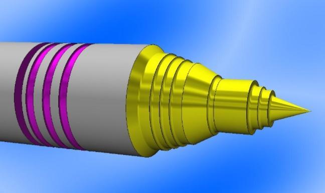 [1]. MATERIAŁ Aluminium PRZYGOTÓWKA 25 x 55 [mm] PROCES TECHNOLOGICZNY Operacja 1 Stanowisko 1 Symulacja w programie MTS 1.