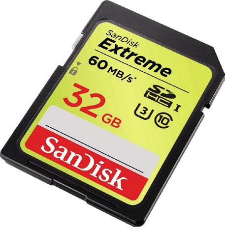 wspierane przez Karta pamięci SANDISK SDHC 32GB EXTREME Szczególnie polecana do