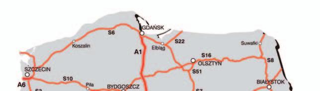 Infrastruktura transportowa Plan rozwoju infrastruktury drogowej, kolejowej i lotniczej (portów lotniczych) Mapa pokazuje stan docelowy infrastruktury drogowej (do 2025 r.), kolejowej (do 2030 r.