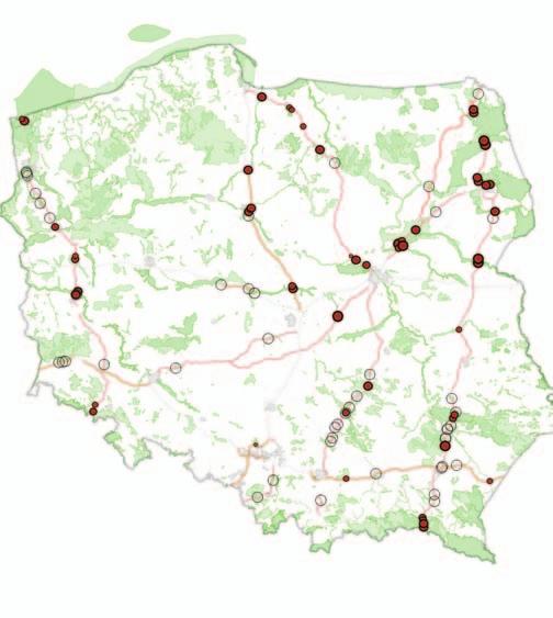 Infrastruktura transportowa Infrastruktura drogowa Rozwój infrastruktury drogowej wymaga szukania kompromisu między ochroną obszarów cennych przyrodniczo a rozwojem gospodarczym.