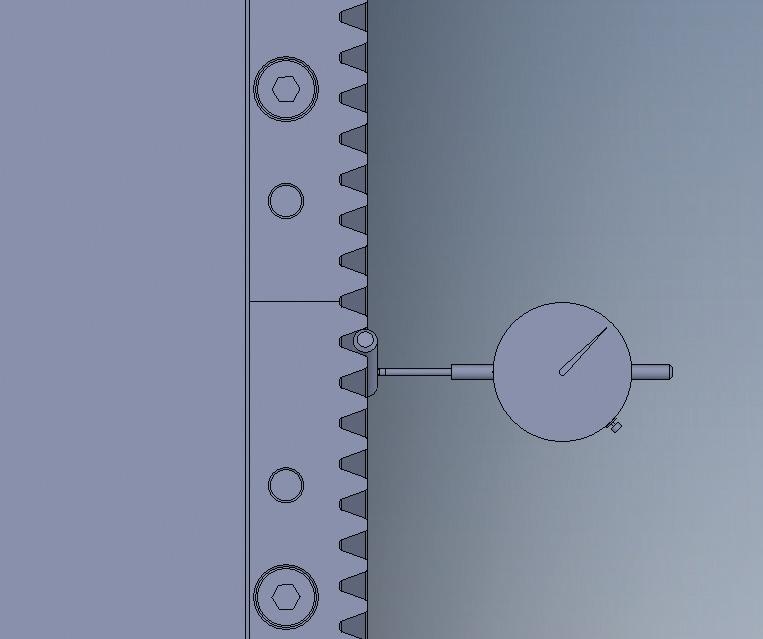 POZYCJACH. CAŁOŚĆ ZAMONTOWAĆ PRZY UŻYCIU KOŁKÓW. CHECK WITH DIAL INDICATOR THE DEVIATION IN SEVERAL POSITIONS. FIX THE ASSEMBLY WITH THE PINS.