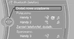 Telefon W celu korzystania z tych usług nie jest niezbędna aktualna umowa BMW Assist. Dostępność funkcji zależy od kraju użytkowania oraz wyposażenia.