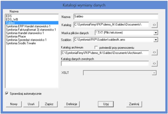 %INSTDIR%\Szablon\saldeofk.ams C:\Symfonia\FKP\Szablon\saldeofk.ams Sprawdzaj automatycznie zaznaczone [ X ] Symfonia Start Mała Księgowość (MKP): a.