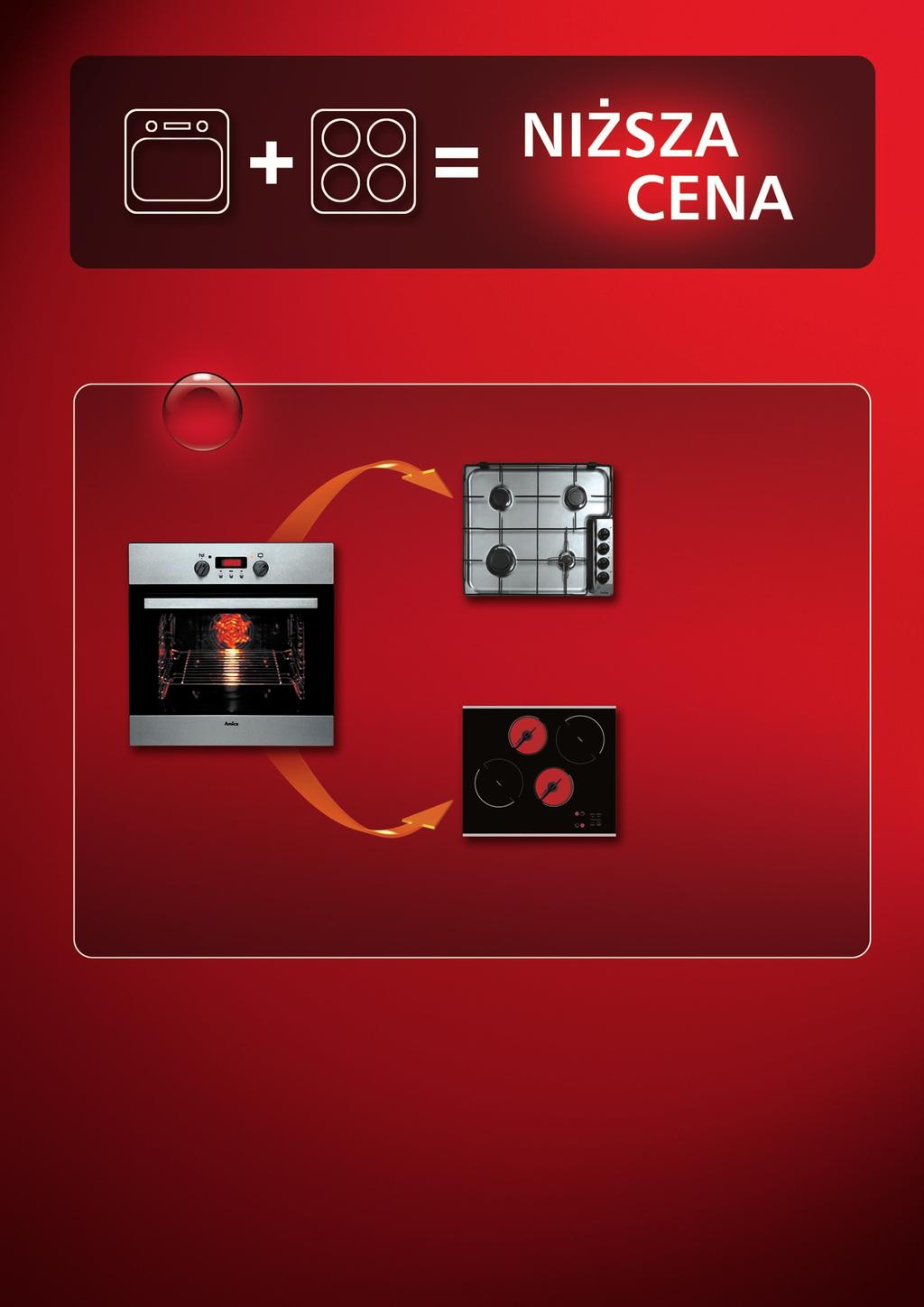 ZESTAW4 1399 z 1878 z P yta gazowa PG6210A zintegrowany panel sterujàcy nowe wzmocnione ruszty Piekarnik EBC6421 piekarnik (inox) piekarnik z termoobiegiem 6 funkcji programator elektroniczny Ta