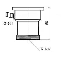 machine outlet PRO027 Sink drain +