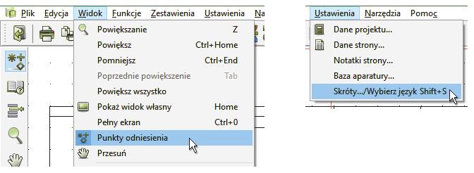 SKRÓTY KLAWISZOWE Możesz zmienić istniejące skróty klawiszowe w programie lub zdefiniować nowe dla funkcji, których używasz często. Znajdź menu, w którym znajduje się funkcja, której szukasz.