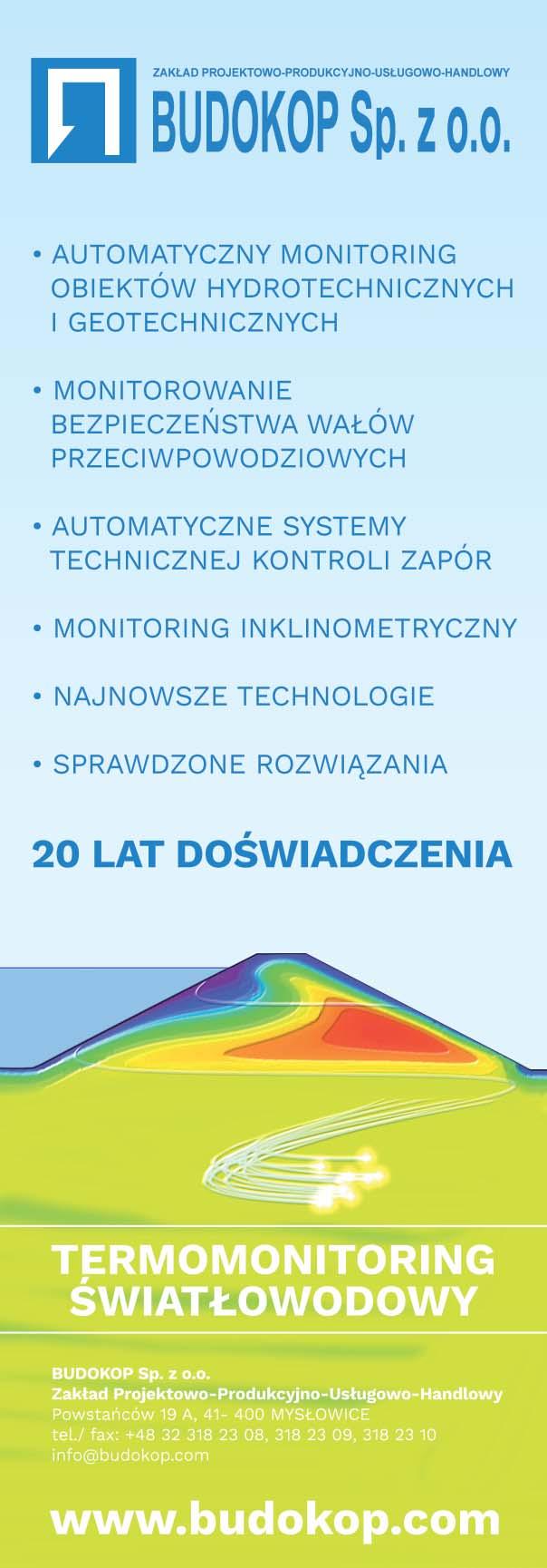 GEOINŻYNIERIA GDMT geoinżynieria drogi mosty tunele Światłowodowa technika pomiarowa Znakomite efekty uzyskiwane przy pomiarach temperatury za pomocą techniki światłowodowej zachęciły zespoły naukowe