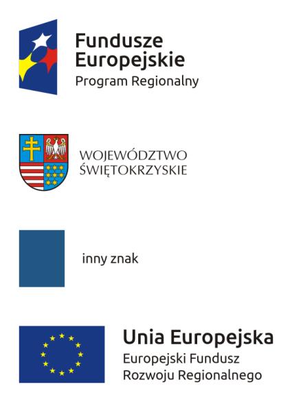 Przykładowe zestawienie znaków z