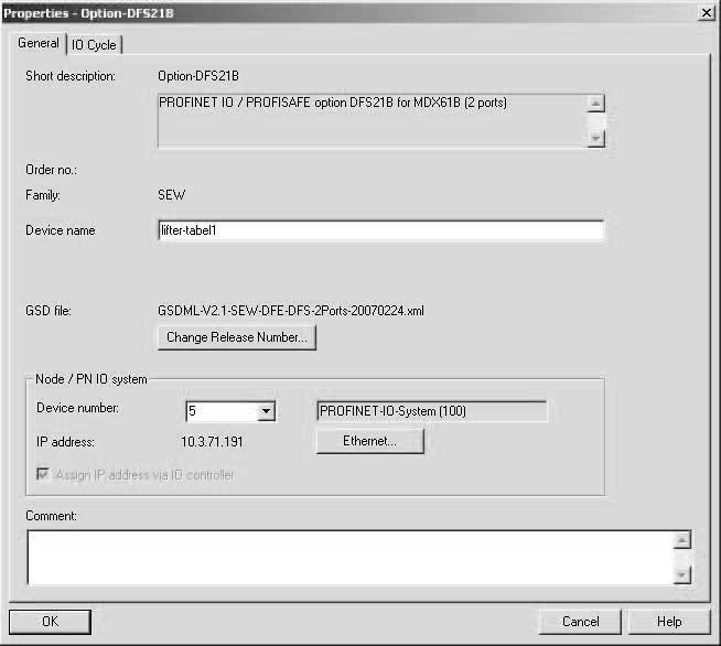 Projektowanie za pomocą PROFINET Projektowanie kontrolera PROFINET IO 7 Konfiguracja urządzeń abonenckich Po wykonaniu konfiguracji poszczególnych gniazd przyłączeniowych (Slot) należy wprowadzić