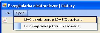 2) Z górnego paska narzędzi należy wybrać ikonę, a następnie w oknie dialogowym, które się pojawi, wskazać plik z wybraną fakturą.