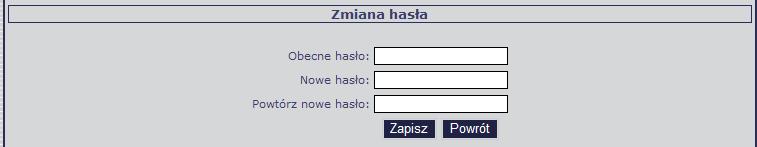 znaków, co najmniej jedną małą i jedną wielką literę, co najmniej jedną cyfrę bądź jeden z następujących znaków specjalnych:!