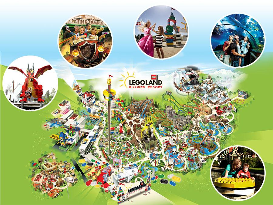 LEGOLAND BILLUND RESORT LEGOLAND Billund Resort to fascynujący świat zbudowany z 65 mln klocków LEGO. Czeka tu na Państwa niezapomniana przygoda, wartka akcja i zabawa dla całej rodziny.