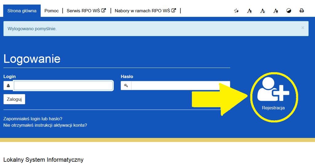 Komputer musi być podłączony do sieci Internet podczas pracy w LSI. LSI dostępny jest wyłącznie z poziomu przeglądarki internetowej, pod adresem: http://www.2014-2020.rposwietokrzyskie.