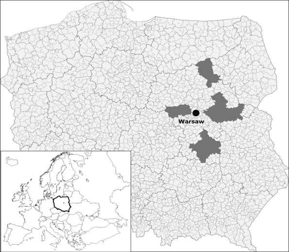 Location of research areas 5 20 19 Chronosequences 1