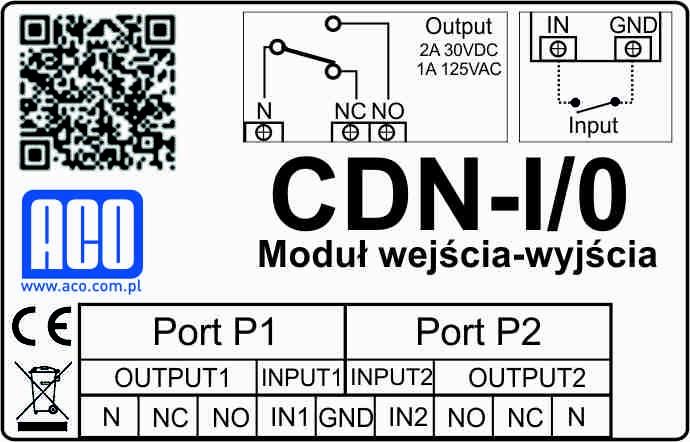 IV. DODATKOWE MODUŁY Do panelu możemy podłączyć dodatkowo moduły: Moduł CDNU moduł sygnalizacyjny z funkcją otwierania Moduł ten umożliwia podłączenie dodatkowych urządzeń sygnalizujących dzwonienie