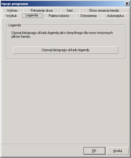4. Obsługa programu Rysunek: Opcje programu - legenda.