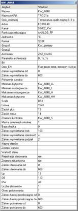 4. Obsługa programu 4.7.3. Wyświetlanie metryki zmiennej Wyświetlenia definicji zmiennej (tzw.