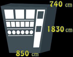 Automat do zimnych napoi: DLC 926 Ten model może pomieścić do 480