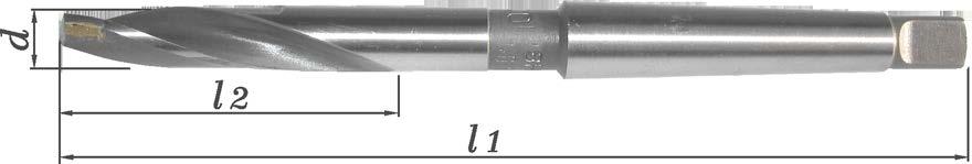 Baildon profi NWWb PN-86/M-59601 Wiertła kręte z chwytem stożkowym Morse a z ostrzami z węglików spiekanych do stali ulepszonych cieplnie do twardości 40 HRC.