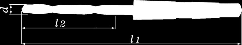 Lange Spiralbohrer mit Morse-Kegelschaft, mit HM-Schneiden für vergüteten Stahl bis zur Härte von 40 HRC.