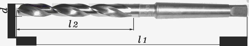 Спиральные сверла с коническим хвостовиком Morse для чугуна и стали, изготовлены по технологии шлифования. SM Stożek Morse`a nr / Morse taper no.