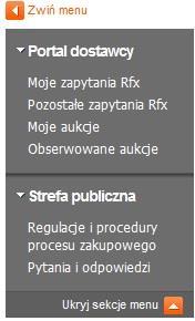 Rysunek 5 Możliwości dostosowania wyglądu menu System zapamiętuje dokonane zmiany w ustawieniu menu.