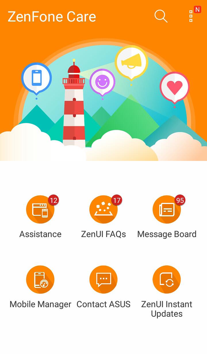 ZenFone Care Pozycja ta umożliwia wyszukiwanie odpowiedzi na często zadawane pytania (FAQ) lub kontaktowanie się bezpośrednio z innymi użytkownikami Zen UI w celu znajdowania i udostępniania